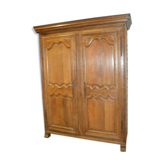 Moulded oak cabinet