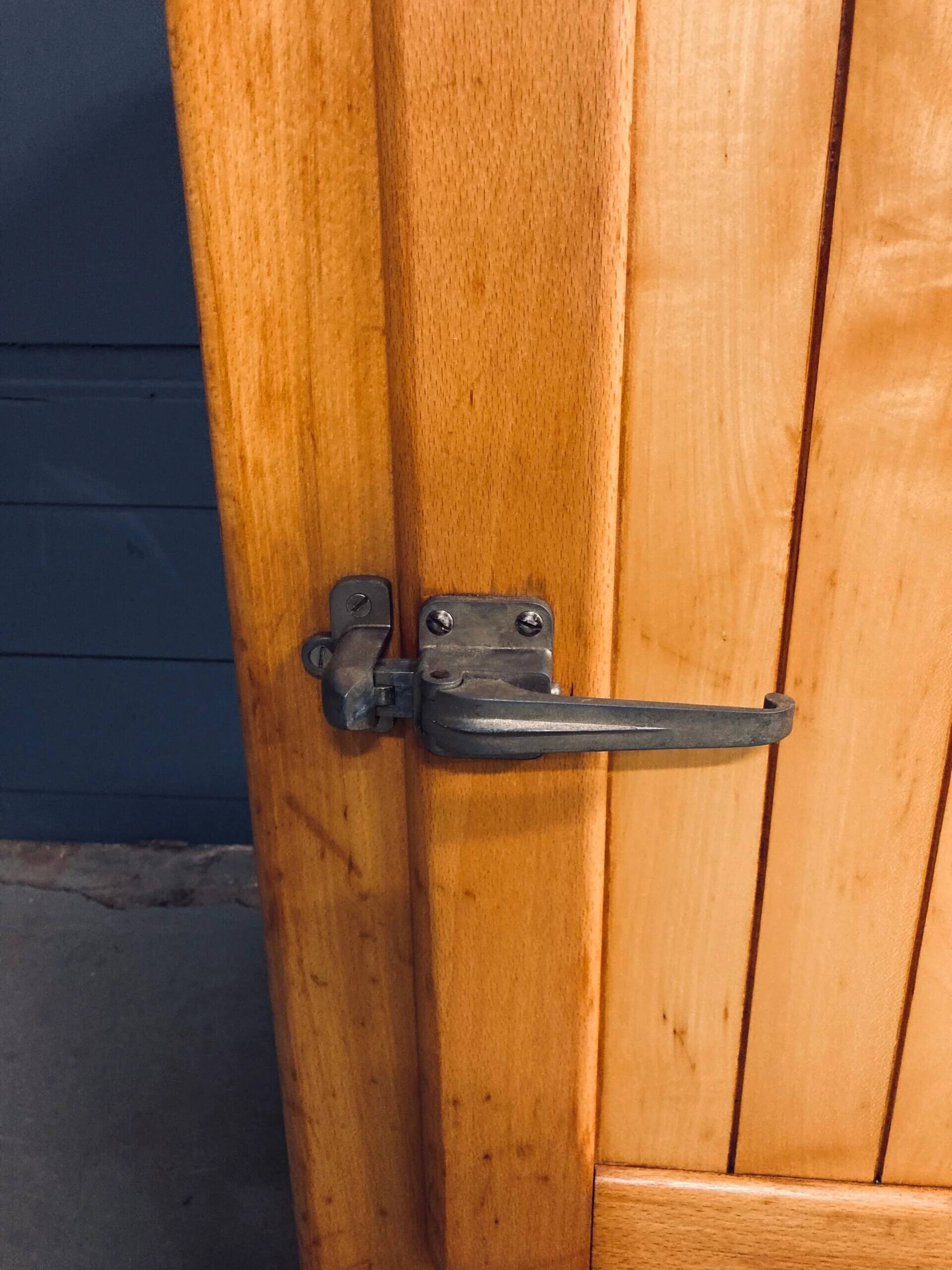 Vintage refrigerator 1930s/1940s, oak wood