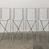 Kreuzschwinger Bar Stools 2nd Generation German by Till Behrens for Till Behrens Systeme, 2000s, set of 4