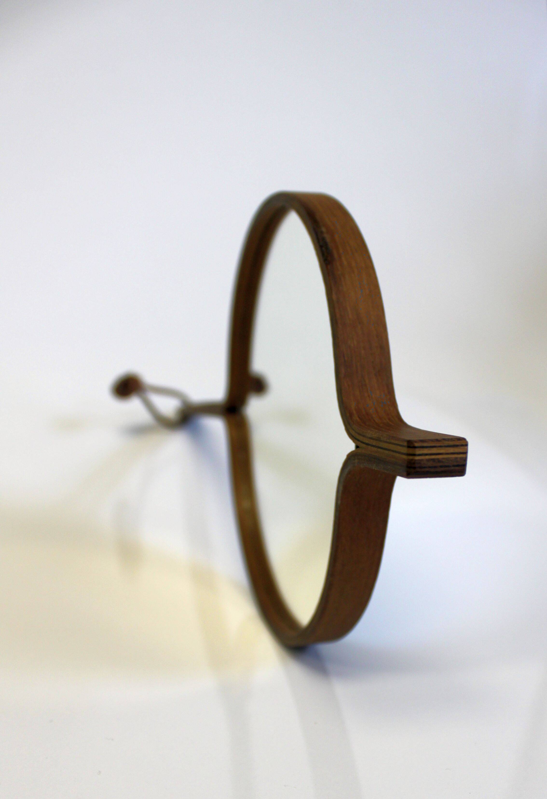 Teak mirror by Bech & Starup for Den Permanent Copenhagen, 1960.