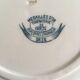 Faience of Gien Iris decoration plates