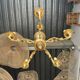 Classic 5-light gold chandelier