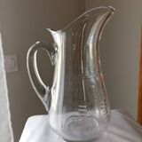 Carafe en verre soufflé