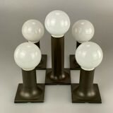 1960s 1970s tube wall lamps by Rolf Krüger for Staff