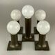 1960s 1970s tube wall lamps by Rolf Krüger for Staff
