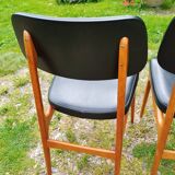 Series of 6 old Scandinavian design chairs
