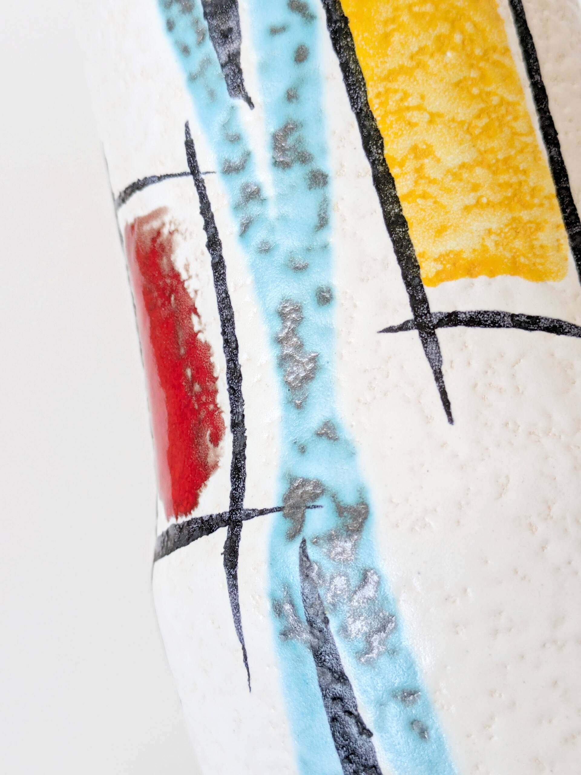 Sculptural vase Midcentury Scheurich, West Germany, 1960s