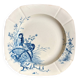 Assiette creuse Gien en terre de fer bleue, service "Oiseaux" vers 1870 n°4