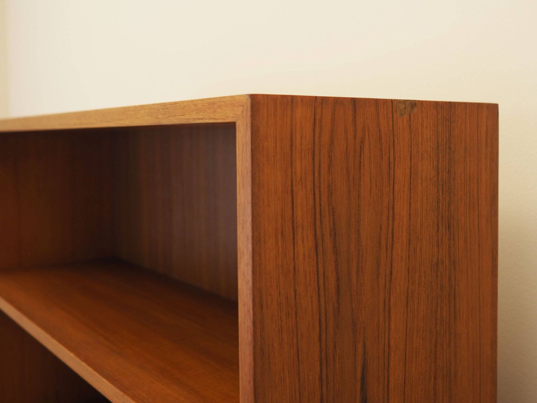 Danish Teak Shelving Unit with Bar Cabinet, 1970s