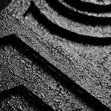 Wall sculpture, wood and black coating, late 1970s