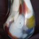 Handmade glass paste vase, mouth blown, Murano type