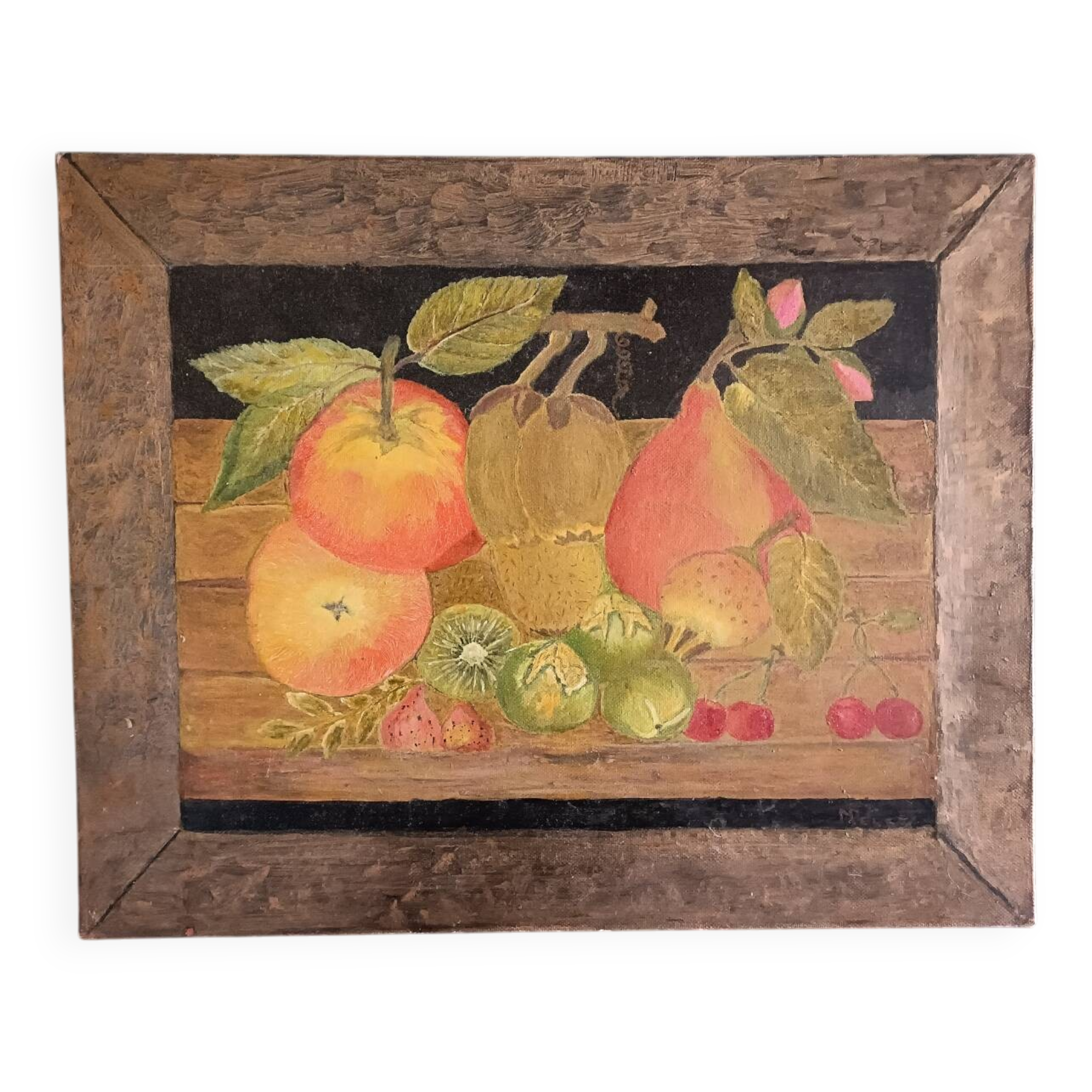 Still life, oil on canvas, signed