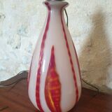 Pied de lampe ancien en verre soufflé