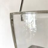 Strömbergshyttan vintage glass and stainless steel ice bucket