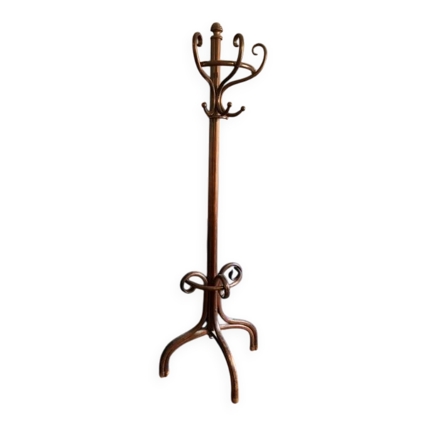 Portemanteau perroquet Thonet en bois courbé