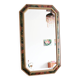 Miroir biseauté en bois peint vintage