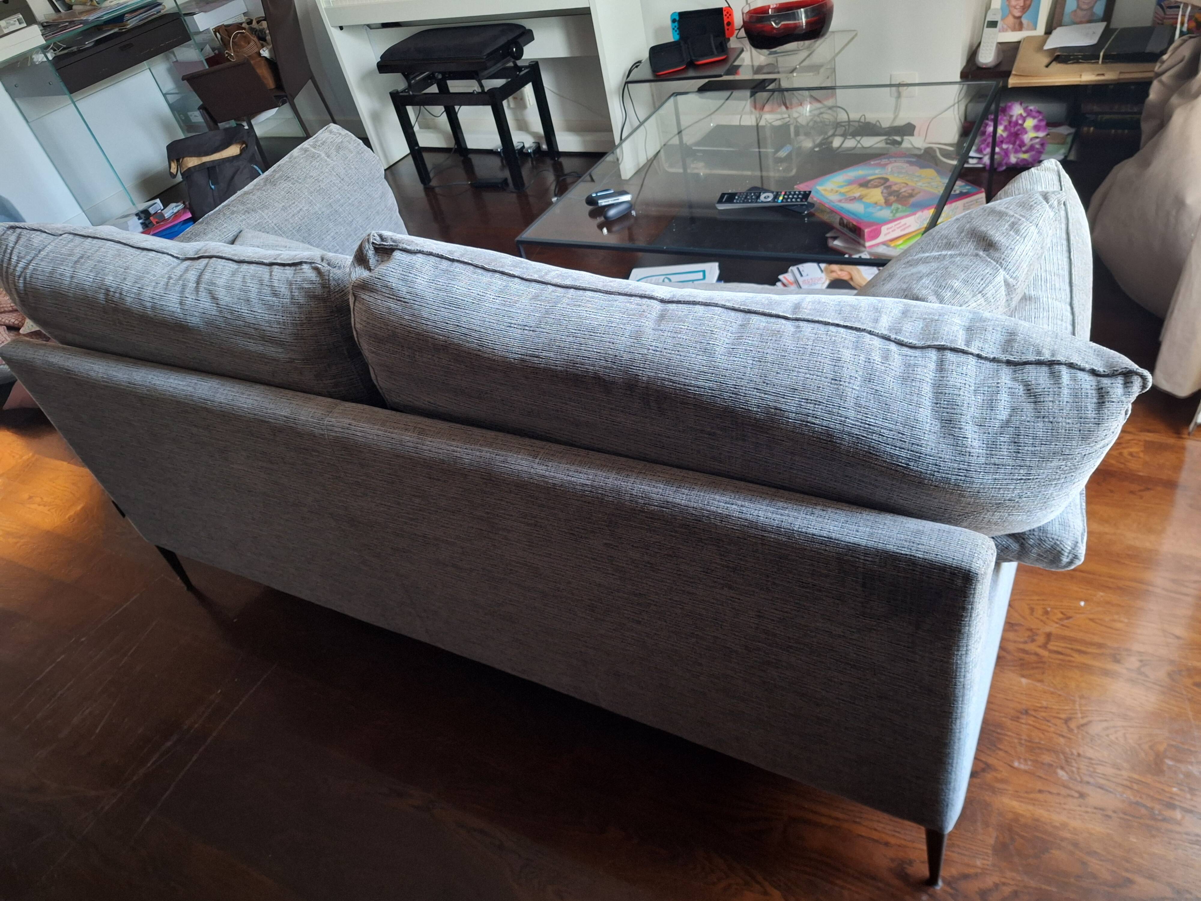 Canapé 2 places gris Duvivier