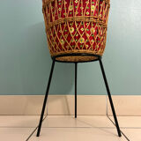 Worker tripod rattan 60s
