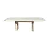 Coffee table in travertine