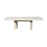 Coffee table in travertine
