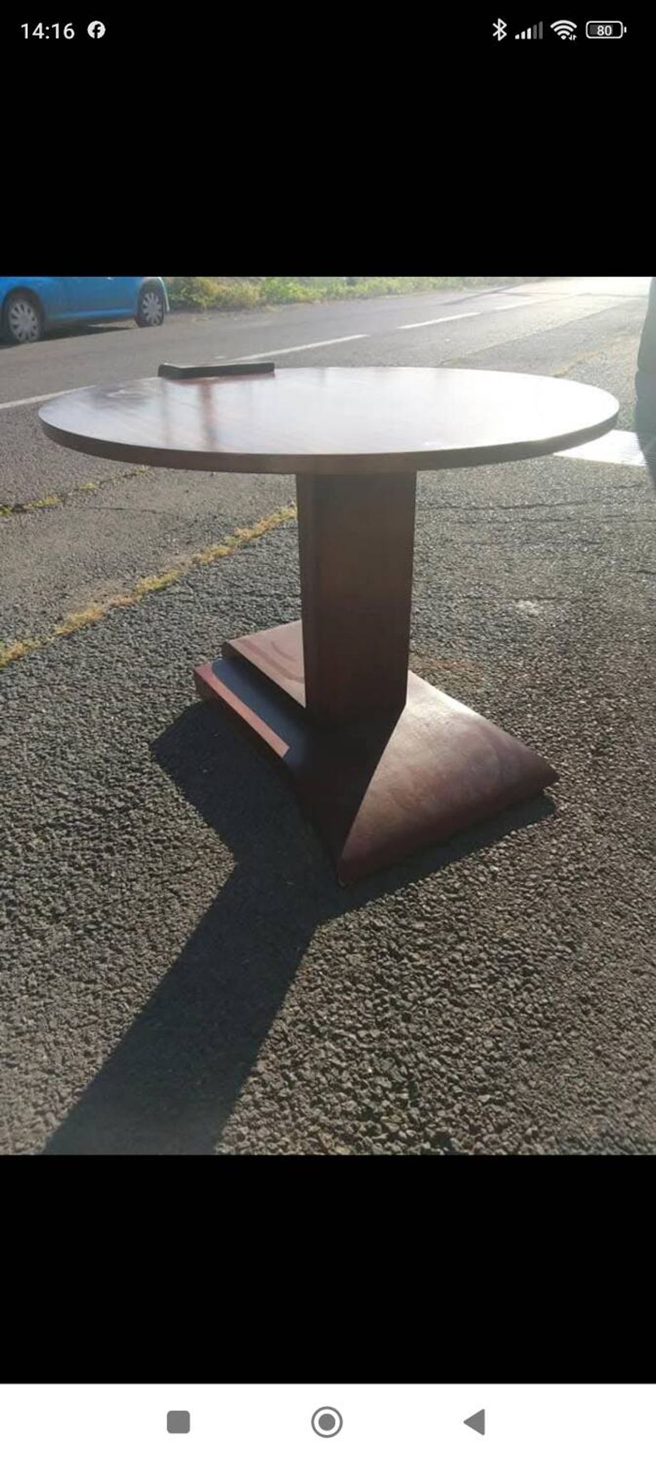 Mahogany side table, 1930