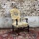 Walnut armchair from louis xiii period from the 17th century