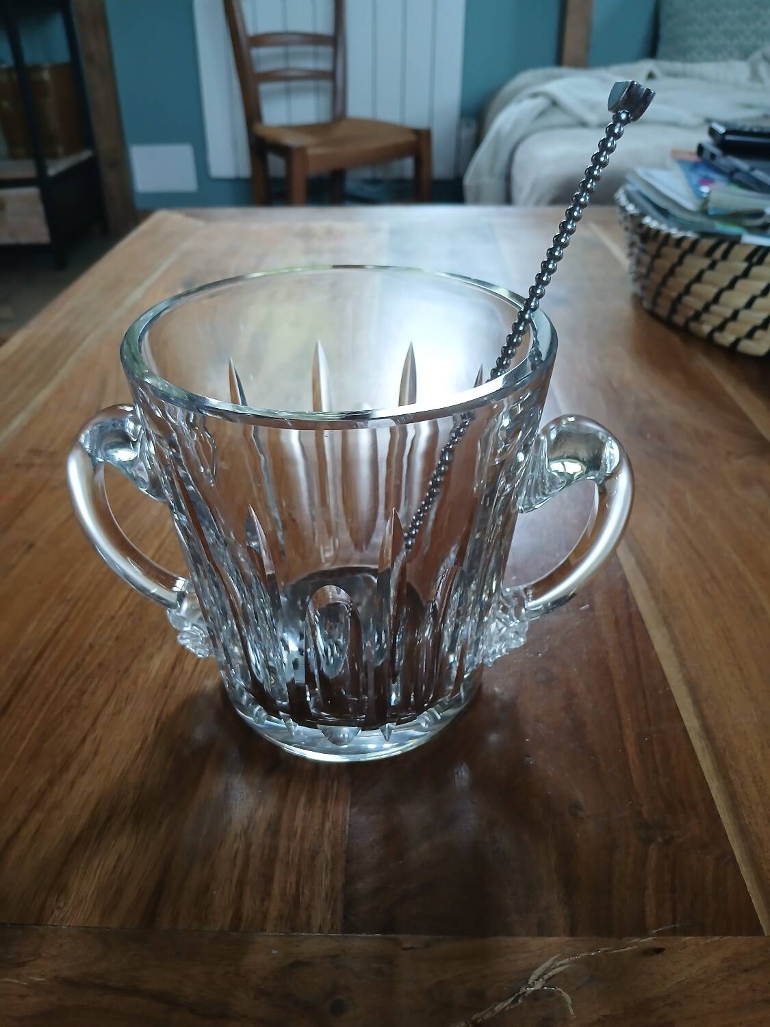 Crystal ice bucket