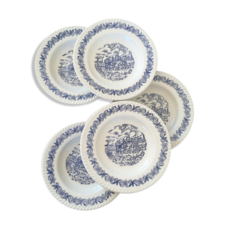Vintage hollow plates "horses"