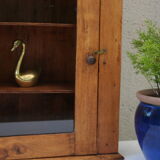 Country wall display in old walnut wood