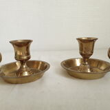 Vintage brass candle holders