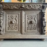 Carved wooden sideboard