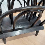 Newspaper Stand in Stained Beech Bentwood from Thonet, Austria, 1900s