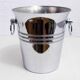 Stainless steel champagne bucket, France 1980