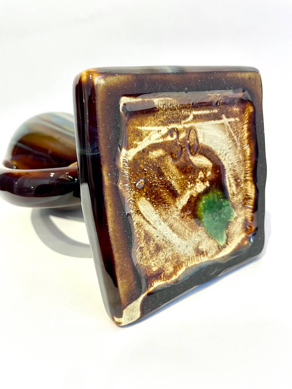 Art Nouveau vase in earthenware