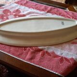 Plat a poisson ancien faïence blanche
