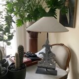 Lampe ancienne avec son abat jour