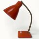Orange gooseneck desk lamp — Aluminor, Nice, France — circa 60-70