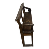 Banc en chêne du 19 e siècle