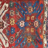 Tapis ancien caucasien kazak aigle 143x257 cm