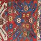 Ancient Caucasian carpet Kazak eagle 143x257 cm