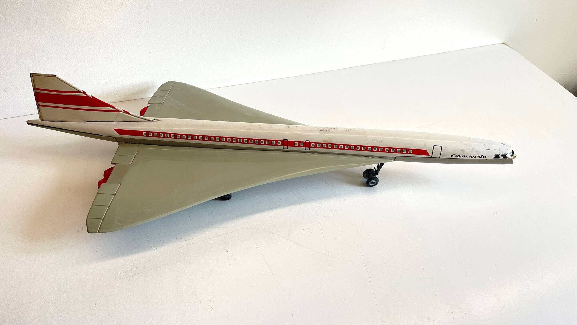 CONCORDE Plane Metal Toy JOUSTRA Vintage