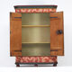 Rustic Farmhouse Folk Art Painted Bridal Cabinet
