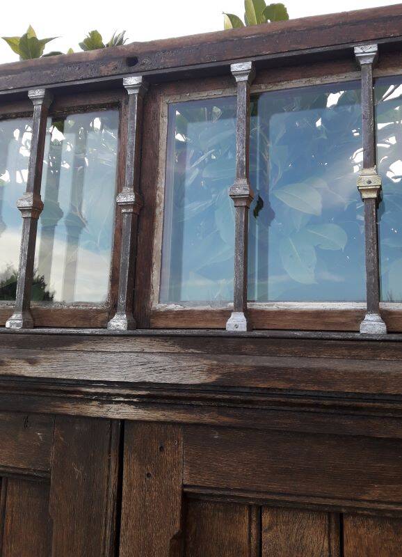 Double entrance door 227x142.2cm oak multi-point lock and frame