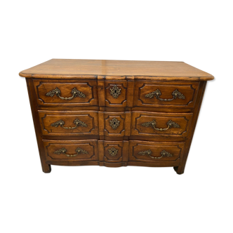 18th style chest of drawers in walnut