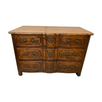 Commode de style 18ème en noyer