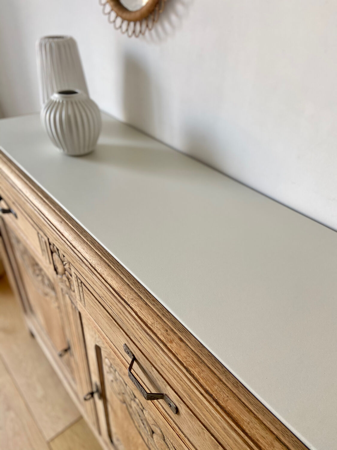 Buffet Art Déco en chêne massif