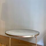 Berthold Müller Mosaic and Brass Table