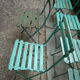 Lot of old garden iron folding chairs