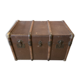Old leather trunk