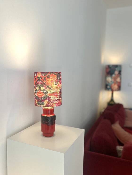 Bohostyle vintage cordless lamp suitable for balcony.